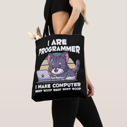 IT admin humor computer science student gezegde Tote Bag (Dichtbij)