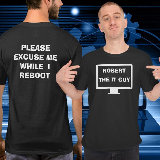 IT-afdeling humor T-shirt
