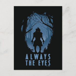 IT altijd de ogen bos silhouet Briefkaart