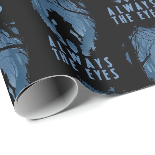 IT altijd de ogen bos silhouet Cadeaupapier (Rol Hoek)