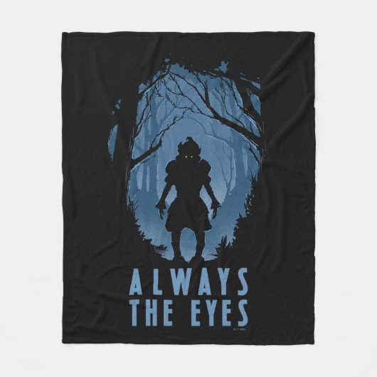 IT altijd de ogen bos silhouet Fleece Deken (Voorkant)