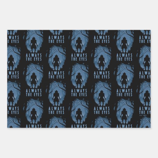 IT altijd de ogen bos silhouet Inpakpapier Vel (Voorkant)