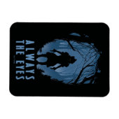 IT altijd de ogen bos silhouet Magneet (Horizontaal)