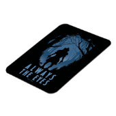 IT altijd de ogen bos silhouet Magneet (Linkerzijde)