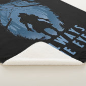 IT altijd de ogen bos silhouet Sherpa Deken (3/4)