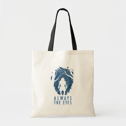 IT altijd de ogen bos silhouet Tote Bag (Voorkant)