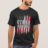 IT-analist voor cyberbeveiliging leidt gecertifice T-shirt (Voorkant)