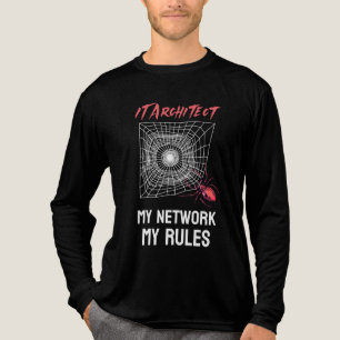IT-architect: Mijn Netwerk, Mijn Regels Grappige I Tri-Blend Shirt
