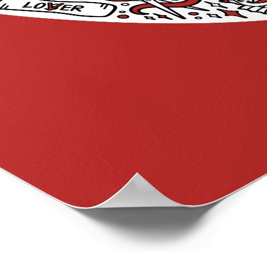 IT-ballon — Doodle Art Poster (Hoek)