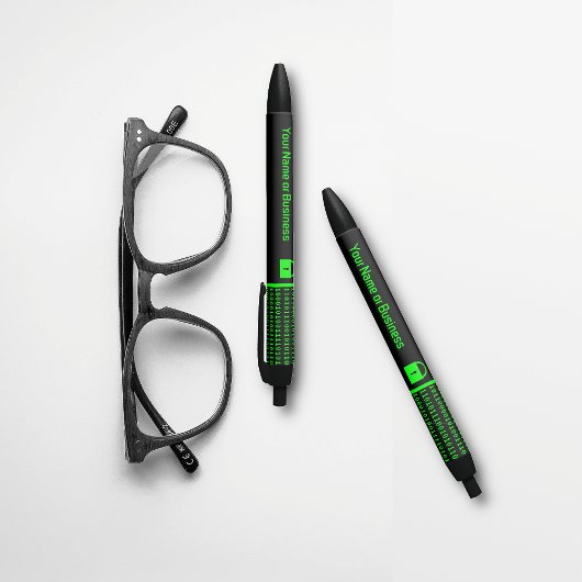 IT-bedrijf: veilige digitale gegevens en nullen Zwarte Inkt Pen