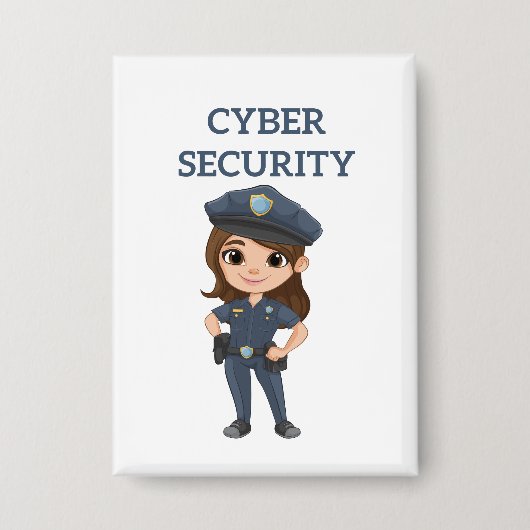 IT-beveiliging: digitale verdediger Button (Voorkant)