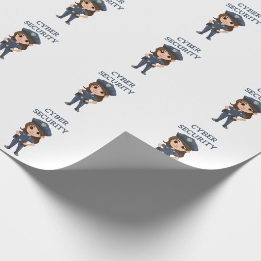 IT-beveiliging: digitale verdediger Cadeaupapier (Hoek)