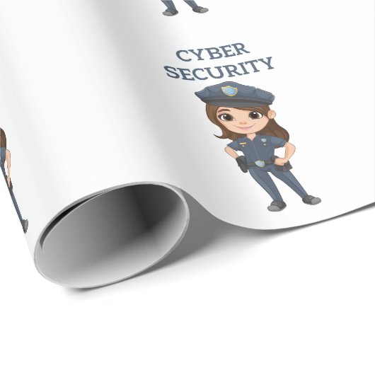 IT-beveiliging: digitale verdediger Cadeaupapier (Rol Hoek)