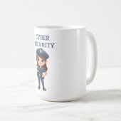 IT-beveiliging: digitale verdediger Koffiemok (Voorkant rechts)