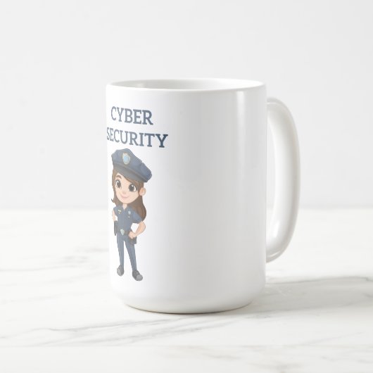 IT-beveiliging: digitale verdediger Koffiemok (Voorkant rechts)