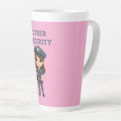 IT-beveiliging: digitale verdediger Latte Mok (Rechterhoek)