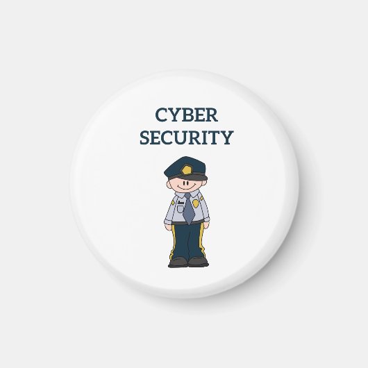 IT-beveiliging: digitale verdediger Magneet (Voorkant)