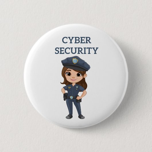 IT-beveiliging: digitale verdediger Ronde Button 5,7 Cm (Voorkant)