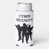 IT-beveiliging: het digitale defensieteam Seltzer Blikjeskoeler (Seltzer Achterkant)