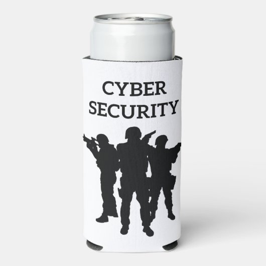 IT-beveiliging: het digitale defensieteam Seltzer Blikjeskoeler (Seltzer Achterkant)