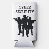 IT-beveiliging: het digitale defensieteam Seltzer Blikjeskoeler (Achterkant)