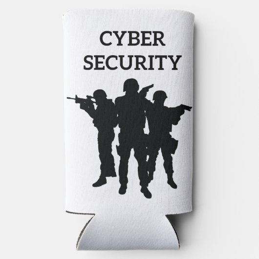 IT-beveiliging: het digitale defensieteam Seltzer Blikjeskoeler (Achterkant)