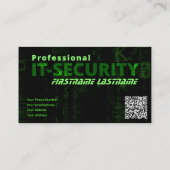 IT-beveiligings-internetbeveiligingsdeskundige Visitekaartje (Achterkant)