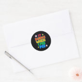 It Burns When I Pee Womens Funny Crazy Embarring Ronde Sticker (Envelop)