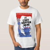 It Can't Happen Here WPA Poster T-shirt (Voorkant)