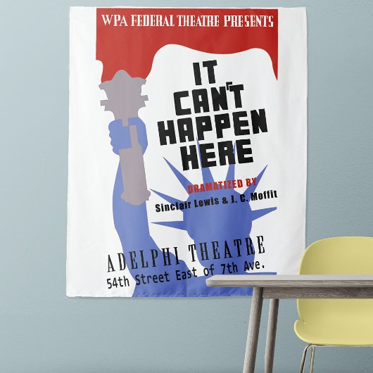 It Can't Happen Here WPA Poster Wandkleed