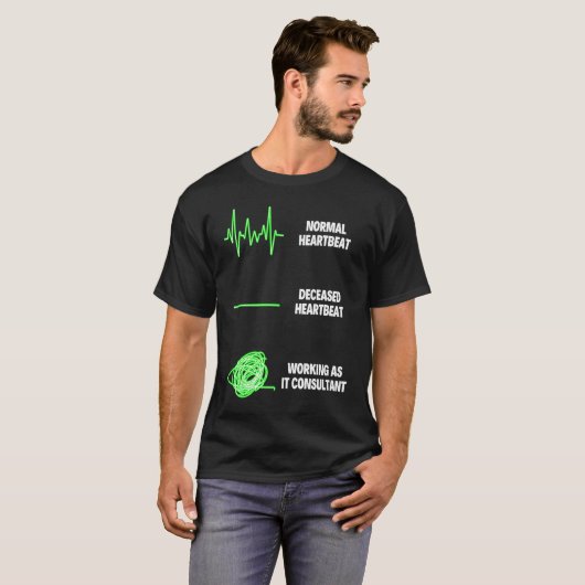IT Consultant Worker IT Computer Information Techn T-shirt (Voorkant volledig)