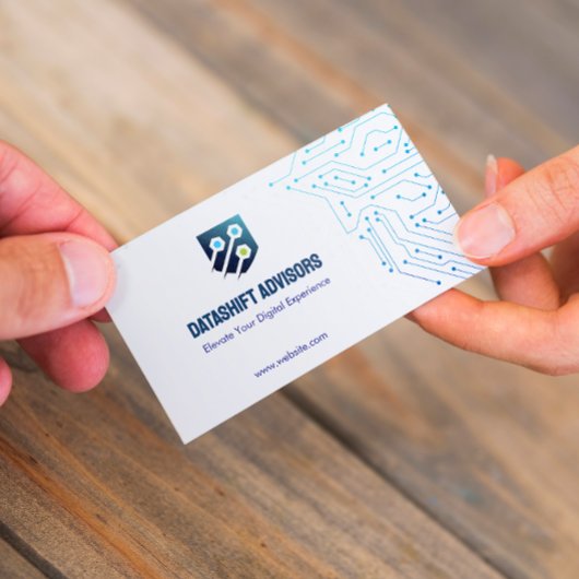 IT-consulting business | Futuristisch Eenvoudig Wi Visitekaartje