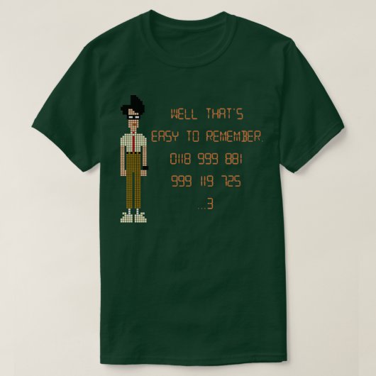 IT Crowd 0118 999 881 999 119 T-shirt (Design voorkant)