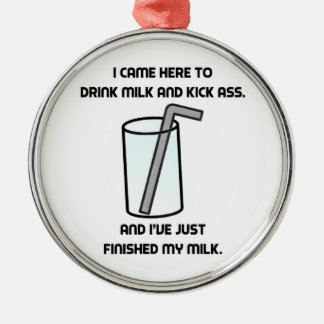 IT Crowd Drink Milk Metalen Ornament