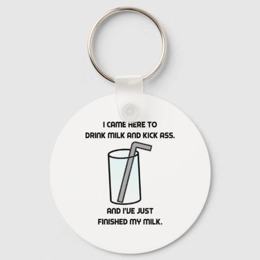 IT Crowd Drink Milk Sleutelhanger (Voorkant)