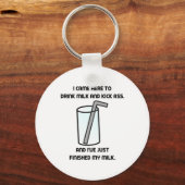 IT Crowd Drink Milk Sleutelhanger (Voorkant)