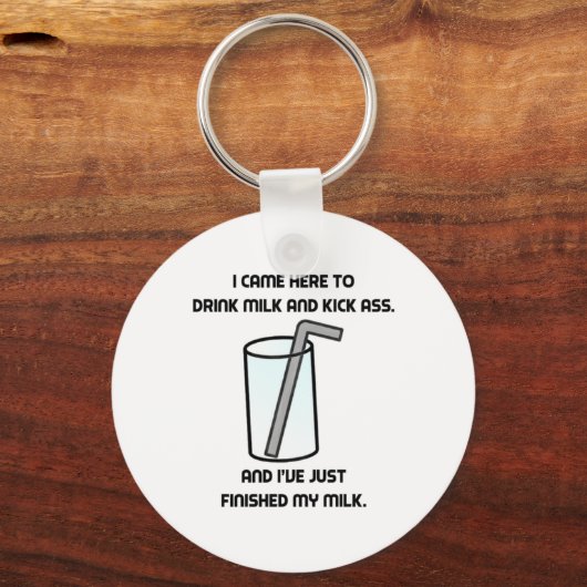 IT Crowd Drink Milk Sleutelhanger (Voorkant)