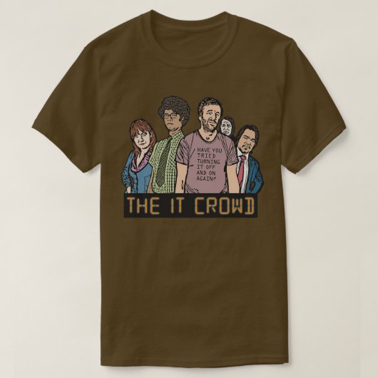IT Crowd Jen Maurice Roy Richmond T-shirt (Design voorkant)