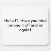 IT Crowd Mousepad Muismat (Voorkant)