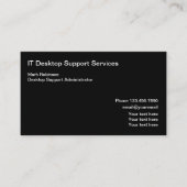 IT Desktop Support Specialist Visitekaartje (Voorkant)