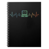 IT Developer Computer Heartbeat-softwarecoder Notitieboek (Voorkant)