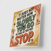 It Does Not Matter How Slowly Vierkante Klok (Hoek)