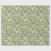 IT Forest-Vissend patroon Cadeaupapier (Vlak)