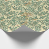 IT Forest-Vissend patroon Cadeaupapier (Hoek)