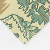 IT Forest-Vissend patroon Fleece Deken (Hoek)