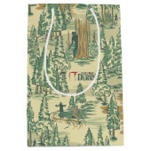 IT Forest-Vissend patroon Medium Cadeauzakje (Voorkant)
