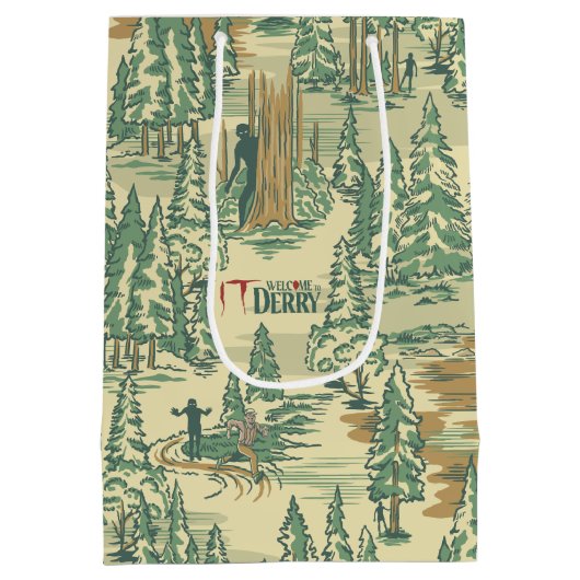 IT Forest-Vissend patroon Medium Cadeauzakje (Achterkant)