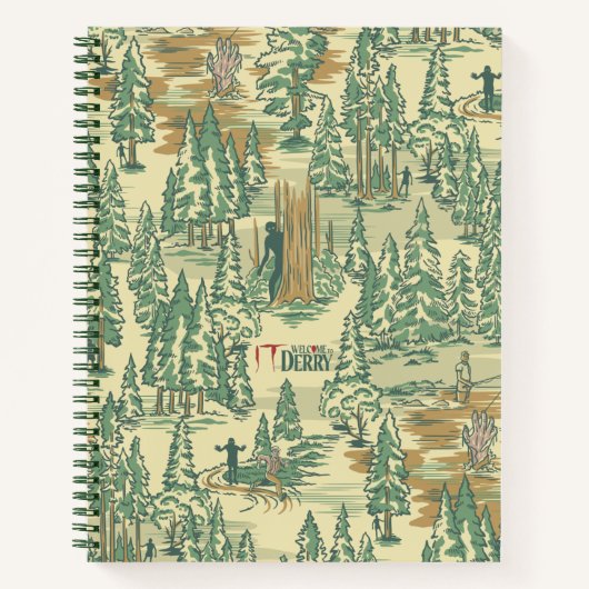 IT Forest-Vissend patroon Notitieboek (Voorkant)