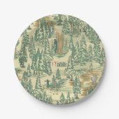 IT Forest-Vissend patroon Papieren Bordje (Voorkant)