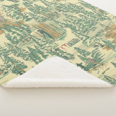 IT Forest-Vissend patroon Sherpa Deken (3/4)